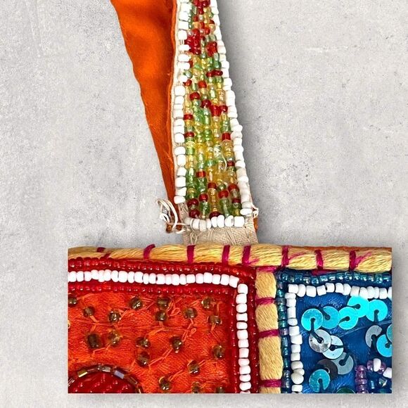 FSP | Vintage Women’s Beaded Shoulder bag Tote - Picture 10 of 13